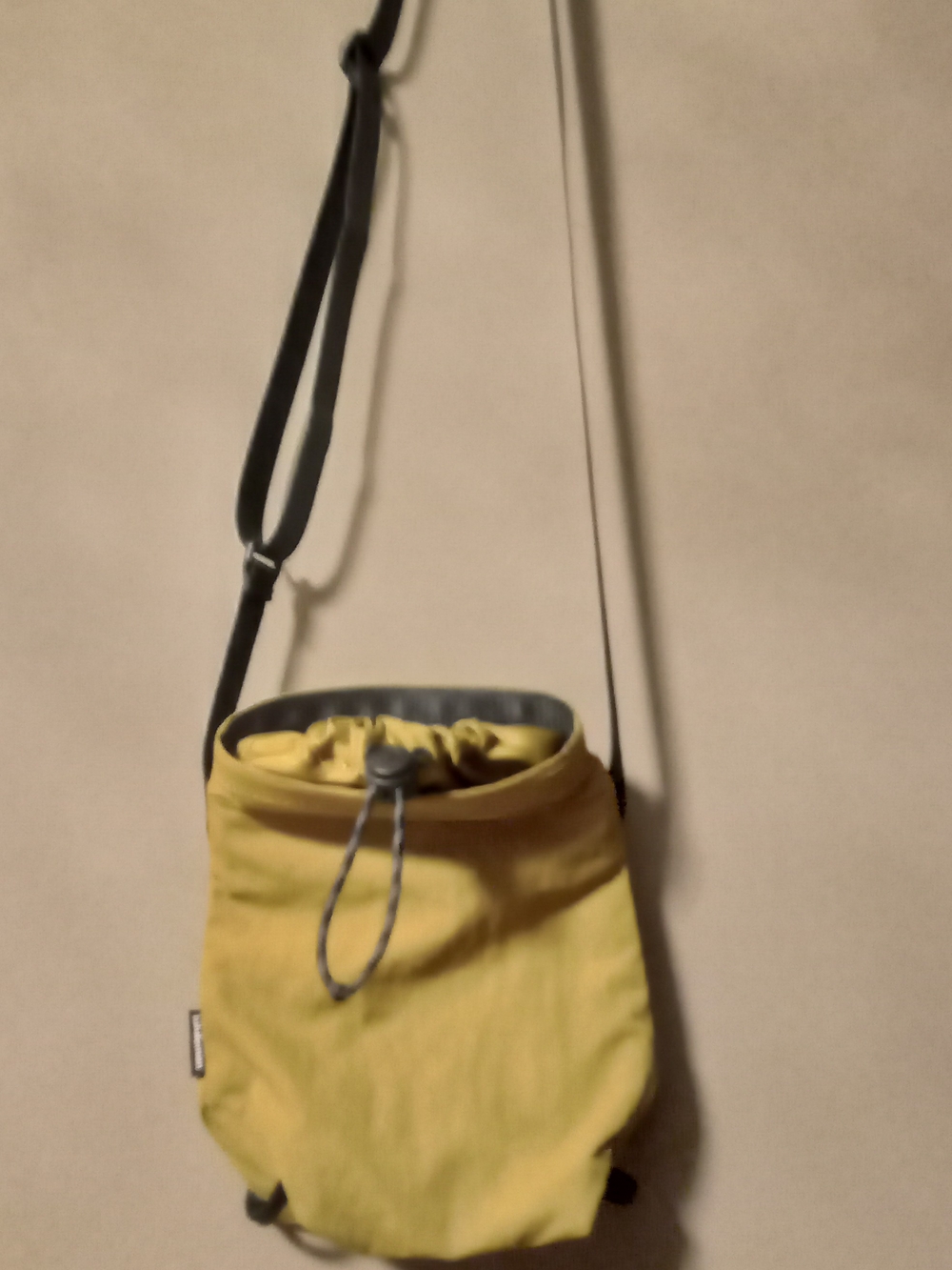 lululemon athletica Yellow Drawstring Crossbody with Black Strap